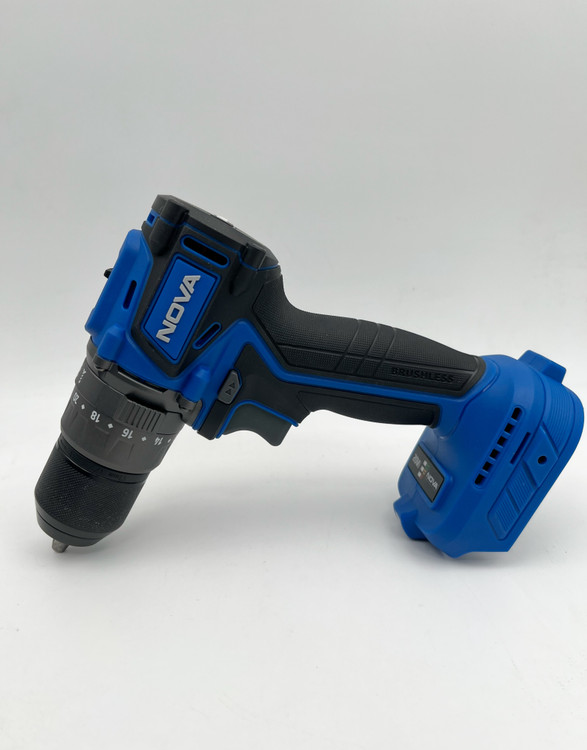 دریل شارژی چکشی نووا مدل 5522 ظرفیت ۲۰ ولت براشلس