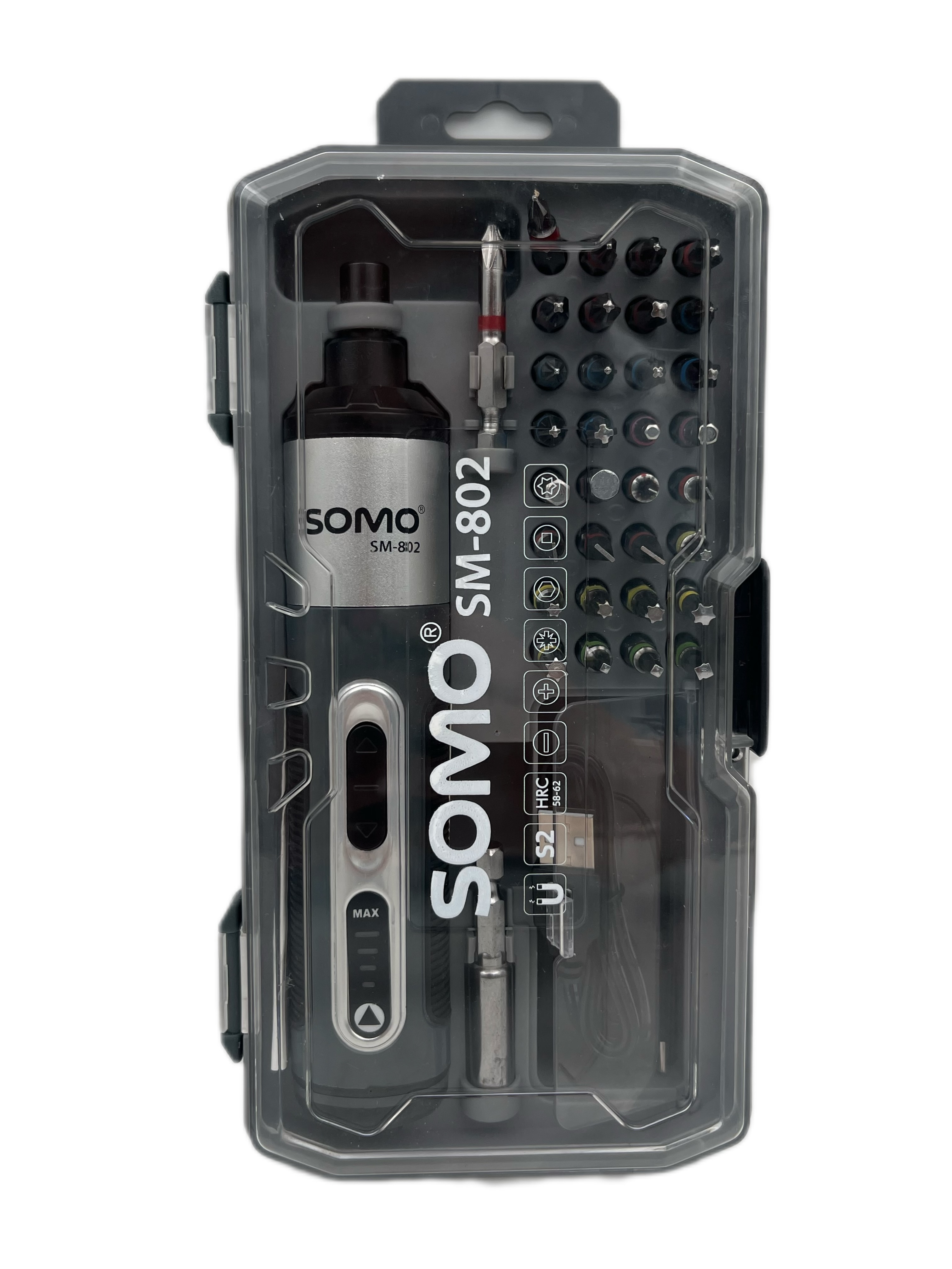 پیچ گوشتی شارژی سومو مدل SM802 مجموعه ۳۲ عددی